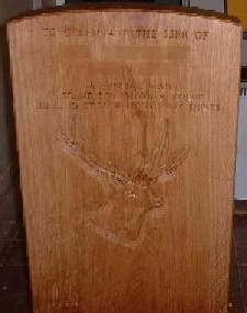 Carved tablet memorial: Click to enlarge